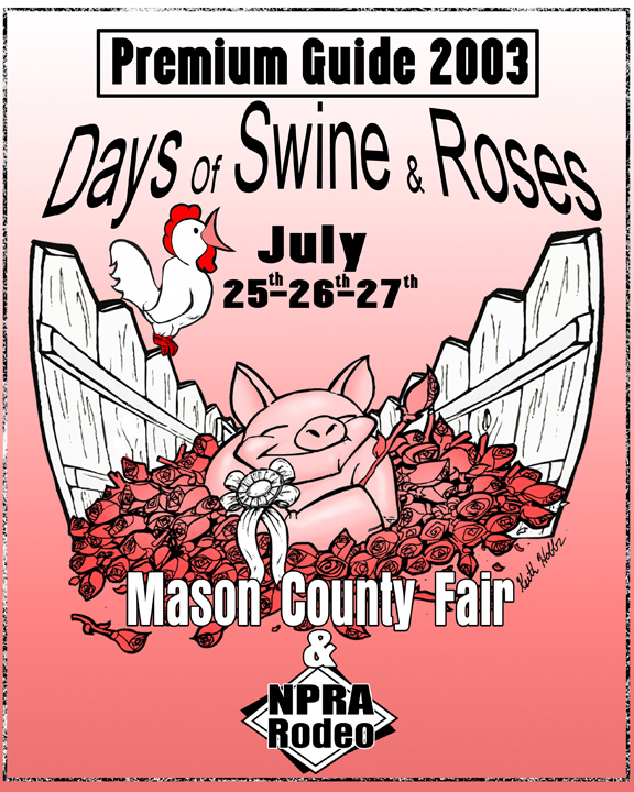 Illustrated Program cover for Mason county fair